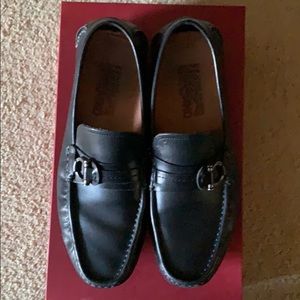 Mens black driver shoes